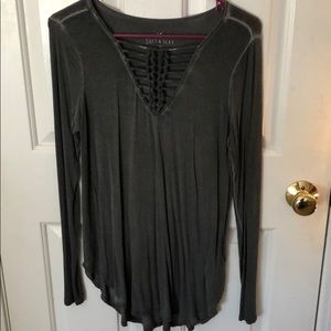 Grey Long Sleeve Tee